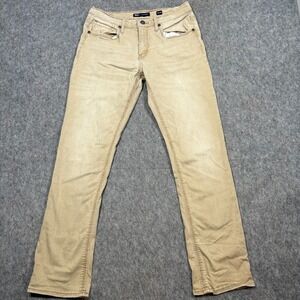 BKE Jake Straight Pants Men's Size 34x32 Beige Tan Comfort Stretch Chinos Casual